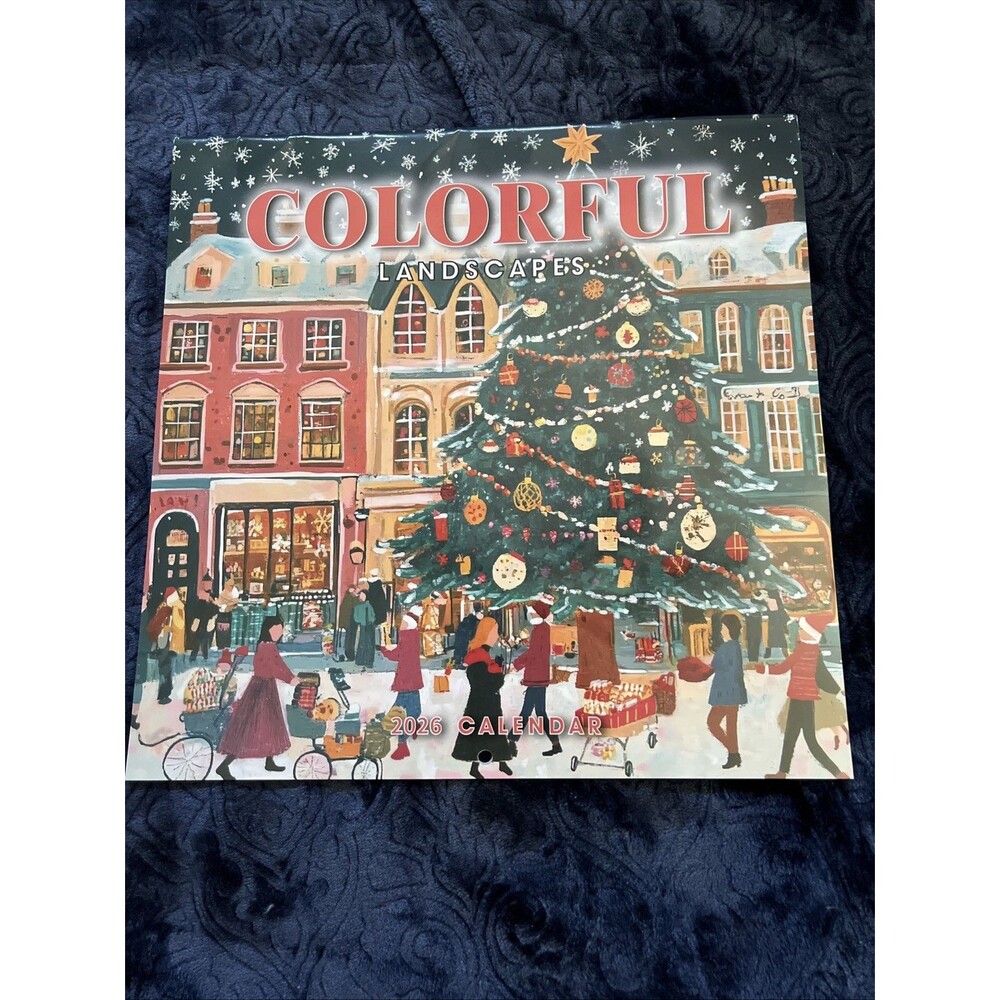 2026 Wall Calendar - 12 Months of Colorful Landscapes with Holidays